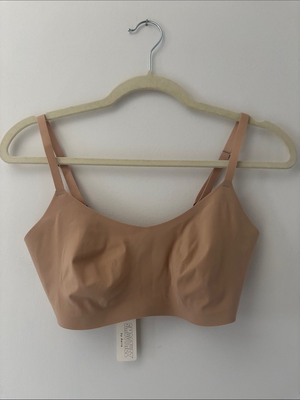 ✨NWT✨aerie smoothez Tan Wireless Bralette Size M